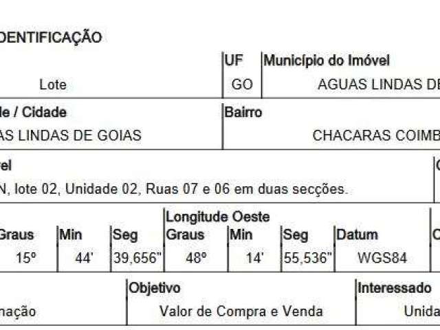 Oportunidade Única em AGUAS LINDAS DE GOIAS - GO | Tipo: Terreno | Negociação: Venda Direta Online  | Situação: Imóvel