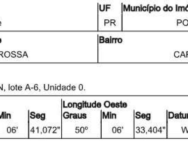 Oportunidade Única em PONTA GROSSA - PR | Tipo: Terreno | Negociação: Venda Online  | Situação: Imóvel