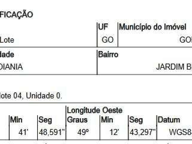 Oportunidade Única em GOIANIA - GO | Tipo: Terreno | Negociação: Venda Direta Online  | Situação: Imóvel