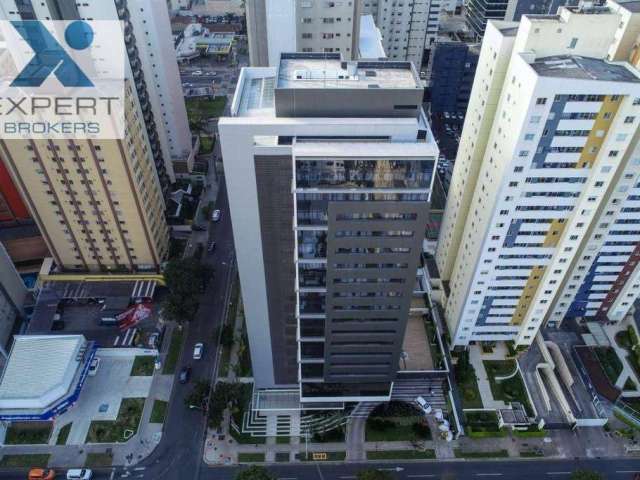 Apartamento Mobiliado com 1 dormitório à venda, 36 m² por R$ 640.000 - Batel - Curitiba/PR