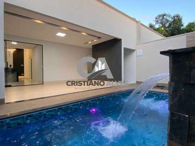 casa a venda  03 quartos com piscina localização privilegiada do setor, a 3km do Buriti shopping. E Fácil acesso a principal via, BR153! Essa casa tem um projeto