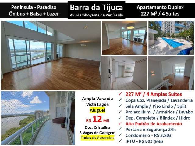 Apto Barra da Tijuca Península Paradiso 227M²