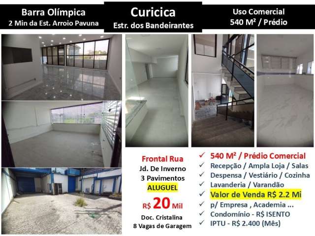 Prédio JPA Curicica Bandeirantes 540M²