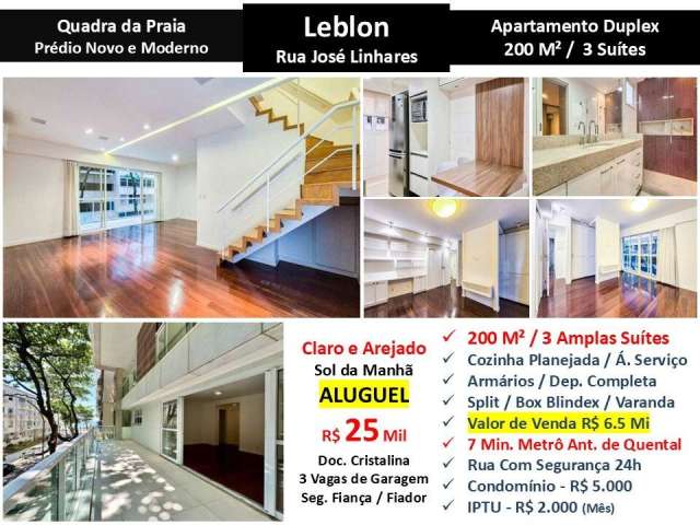 Apto Leblon José Linhares 200M²