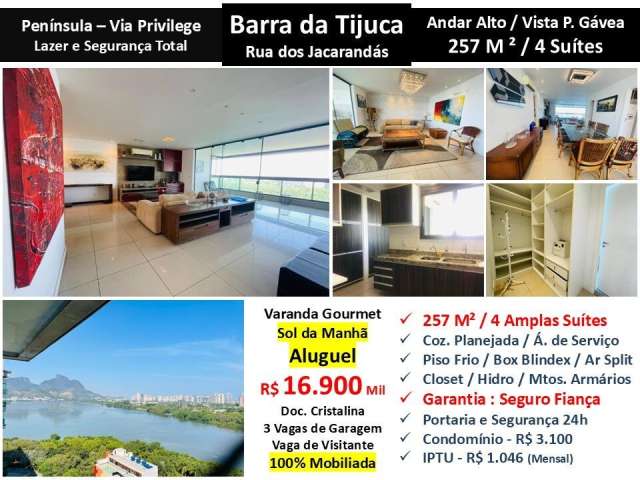 Apto Barra da Tijuca Peninsula Via Privilege 257M²