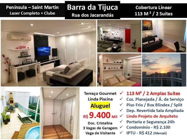 Cob Barra da Tijuca Península Saint Martin 113M² Linear 2