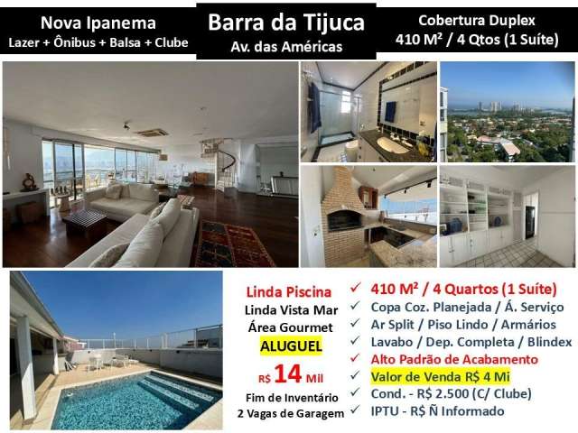 Cob Barra da Tijuca Nova Ipanema 410M²