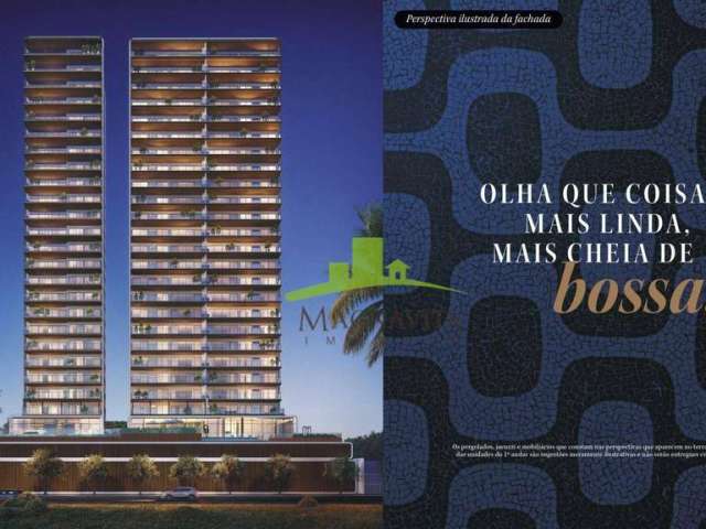 LANÇAMENTO NOUVELLE BOSSA | Apartamento | 276m² | Torre 1 | Terraço Descoberto | VISTA MAR | 4 suítes | Lavabo | Varanda Gourmet | JAGUARIBE