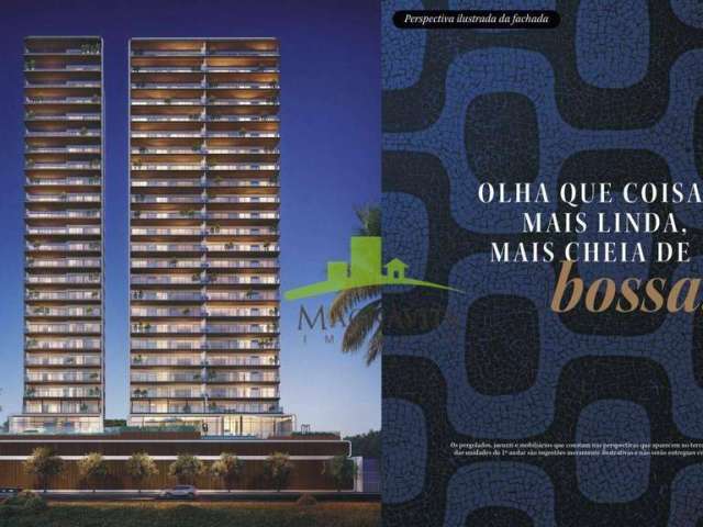 LANÇAMENTO NOUVELLE BOSSA | Apartamento | 246,04m² | Torre 1 | Do 2º ao 18º andar | VISTA MAR | 4 suítes | Lavabo | Varanda Gourmet | JAGUARIBE