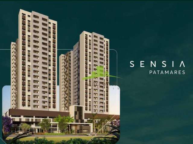 Lançamento Sensia Patamares: Apartamentos de 64m² e 83m², 2 ou 3 quartos, varanda gourmet, vista mar ou giardino. Excelente oportunoidade!