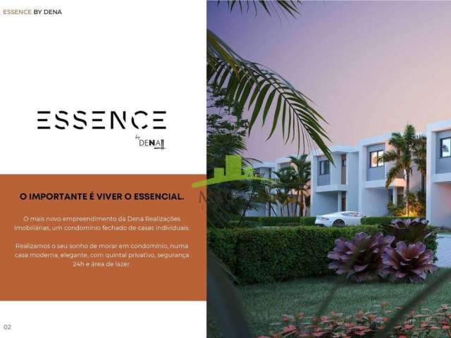 Essence Buraquinho | Casa com 3 suítes, 101m², garden de 50m², varanda gourmet e 2 vagas. Última unidade! Venda: R$ 735.000,00