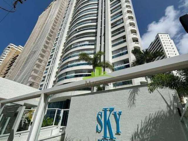 SKY RESIDENCE | Apartamento | 200m² | 4 suítes | master com closet, varanda e banheira | Home | 2 Varandas | Nascente | 3 vagas | Loteamento Aquarius