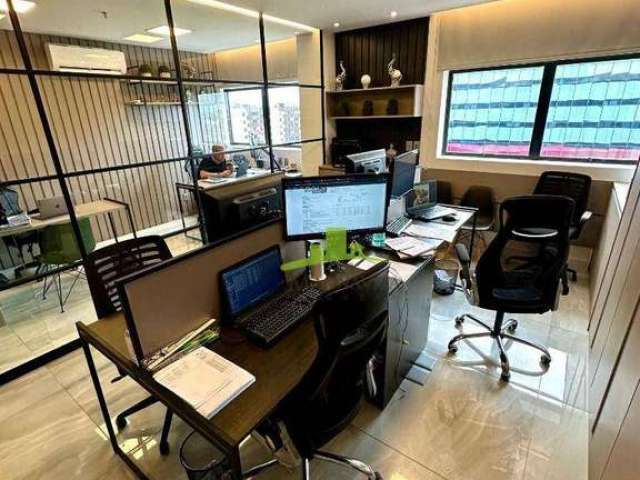 Sala Comercial Decorada à venda no Multiplus Empresarial | Lauro de Freitas - BA | Pitangueiras | 46m² | 2 vagas de garagem | R$ 470.000