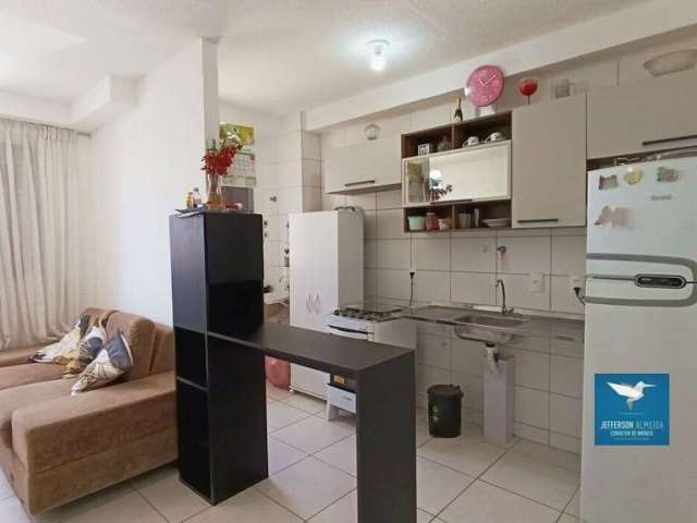 Apartamento ao Lado do Shopping Eusébio, Super Ventilado, 46m2, 02 Quartos, 01 Suíte, 02 Banheiros, A Melhor Planta de Ponta, 1º Andar, 01 Vaga