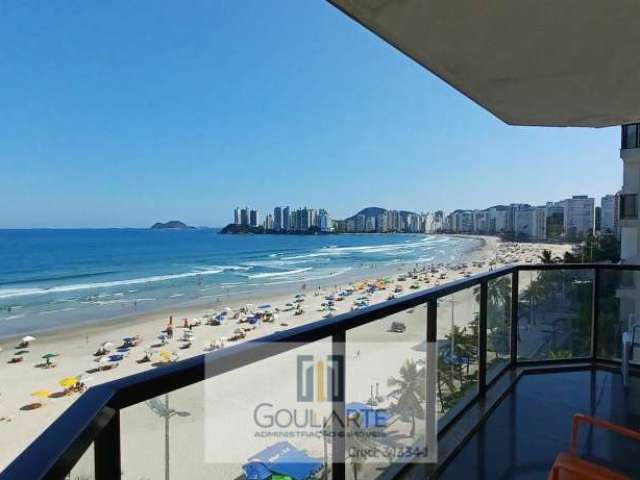 Apartamento alto padrão com elevador privativo, 4 dormitórios sendo 2 suítes com ambiente climatizado, sala 3 ambientes, sacada com vista total do mar na Praia das PITANGUEIRAS- Guarujá/SP.