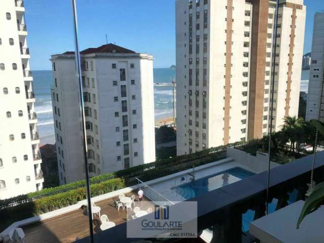 Apartamento alto padrão com vista mar, 3 dormitórios sendo 1 suíte, lazer completo no condomínio, PITANGUEIRAS-Guarujá/SP.