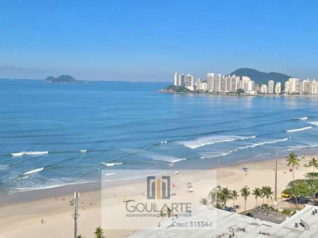 Apartamento frente mar, 3 suítes climatizadas, lazer no condomínio, *vista total mar* - PITANGUEIRAS - Guarujá/SP.