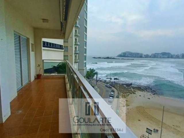 Apartamento alto padrão com vista total para o mar na praia da Pitangueiras-Guarujá/SP.