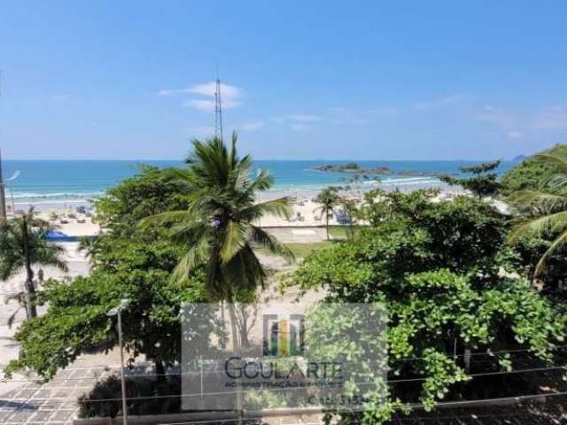 Apartamento alto padrão frente mar, 4 dormitórios sendo 3 suítes, vista total do mar na praia da Pitangueiras-Guarujá/SP.