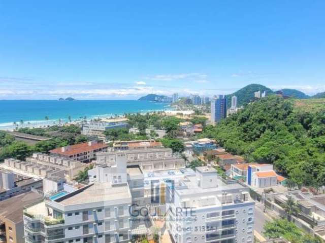 Apartamento alto padrão com sacada gourmet e vista mar, 3 dormitórios sendo 1 suítes, lazer completo no condomínio, lado praia da Enseada-Guarujá/SP.