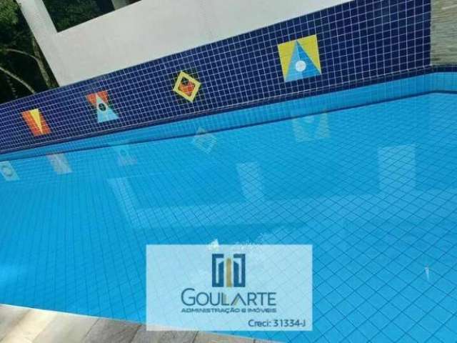 Apartamento cobertura duplex com lazer no condomínio na praia da Pitangueiras-Guarujá/SP.