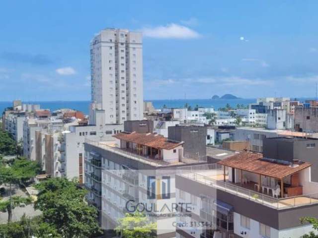 Apartamento alto padrão com sacada gourmet e vista mar, 3 dormitórios sendo 1 suíte, lazer completo no condomínio, lado praia Enseada-Guarujá/SP.