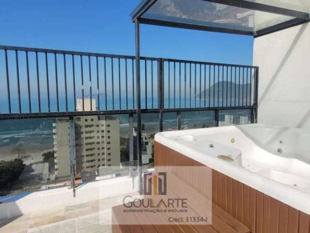 COBERTURA DUPLEX, 3 dormitórios sendo 1 suíte, área gourmet com Jacuzzi e Churrasqueira - TOMBO -Guarujá/SP.