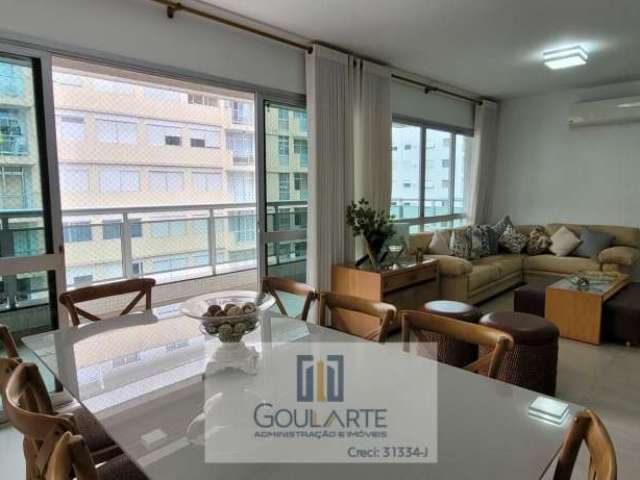 Apartamento alto padrão com vista parcial mar, 3 suítes climatizadas, à menos de 300 metros do mar , PITANGUEIRAS-Guarujá/SP.