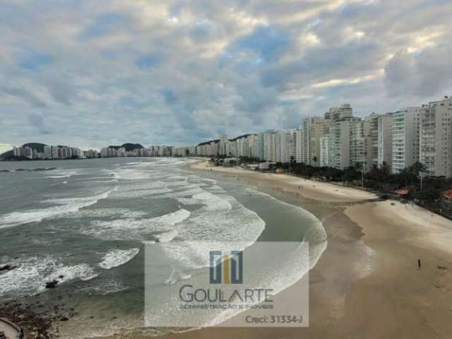 Apartamento alto padrão frente mar, 3 suítes climatizadas, *vista total mar* - Pitangueiras-Guarujá/SP.