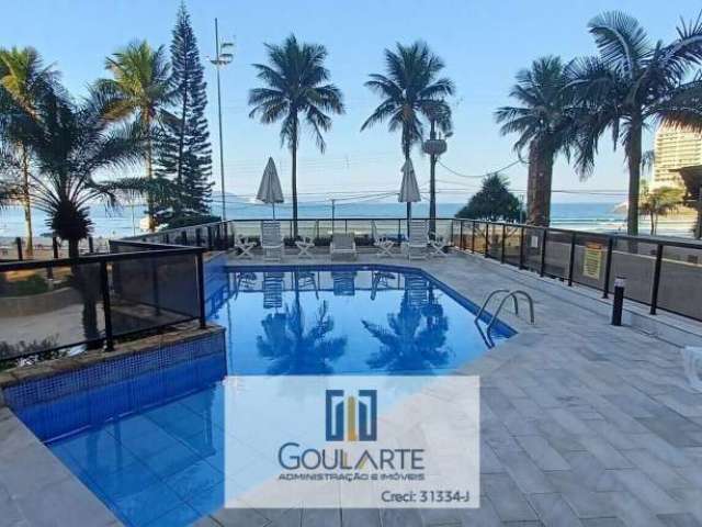 Apartamento com sacada gourmet e vista lateral do mar , 3 dormitórios sendo 1 suíte, lazer no condomínio frente mar, ASTÚRIAS-Guarujá/SP.