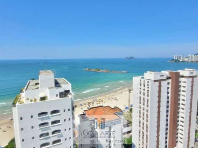 Apartamento alto padrão vista total mar,3 dormitórios sendo 1 suíte, lazer completo no condomínio - PITANGUEIRAS - Guarujá/SP.