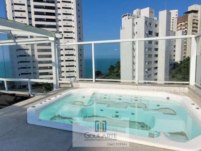 COBERTURA PENTHOUSE com 4 suítes climatizadas, Hidromassagem com vista mar, lazer no condomínio - PITANGUEIRAS - Guarujá/SP.