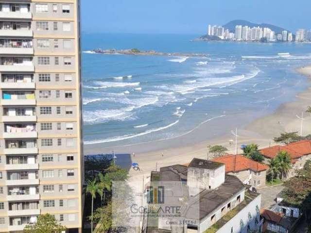 Apartamento Alto Padrão frente mar,  3 suítes climatizadas, lazer no condomínio, *vista mar* na praia da Pitangueiras-Guarujá/SP