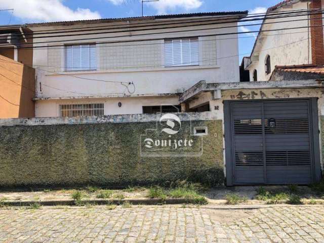 Sobrado com 4 dormitórios à venda, 200 m² por R$ 598.000,00 - Vila Homero Thon - Santo André/SP