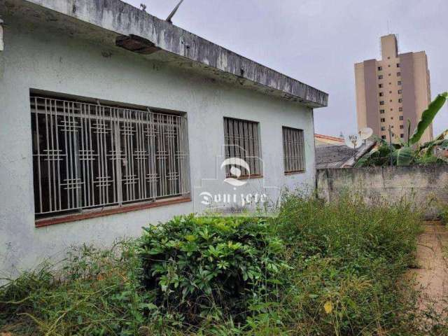 Terreno à venda, 166 m² por R$ 478.000,00 - Vila Valparaíso - Santo André/SP