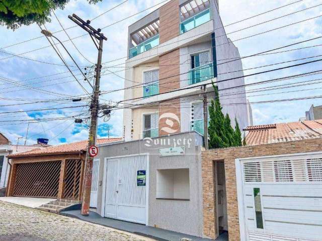 Cobertura com 2 dormitórios à venda, 80 m² por R$ 375.000,00 - Vila Guarani - Santo André/SP