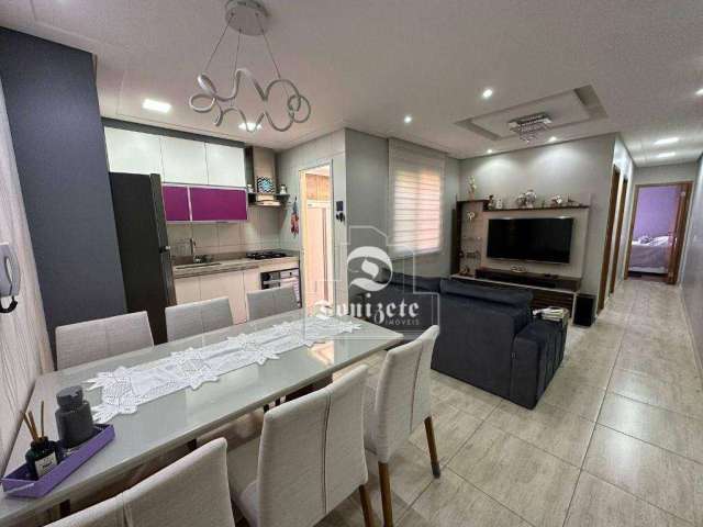 Apartamento com 2 dormitórios à venda, 58 m² por R$ 380.000,00 - Vila Alice - Santo André/SP