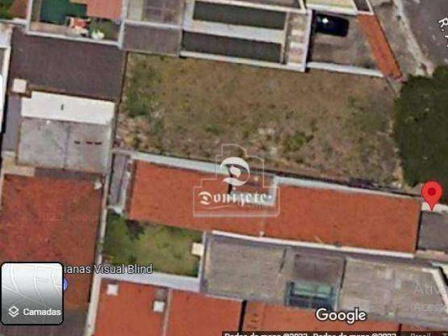 Terreno à venda, 260 m² por R$ 500.000,00 - Vila Curuçá - Santo André/SP