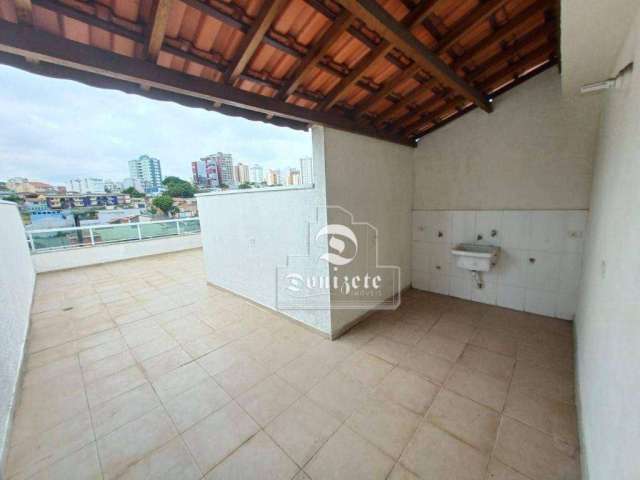 Cobertura com 2 dormitórios para alugar, 90 m² por R$ 2.380,00/mês - Vila Guiomar - Santo André/SP