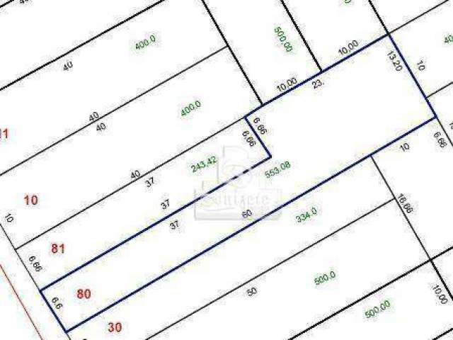 Terreno à venda, 553 m² por R$ 2.119.999,99 - Campestre - Santo André/SP