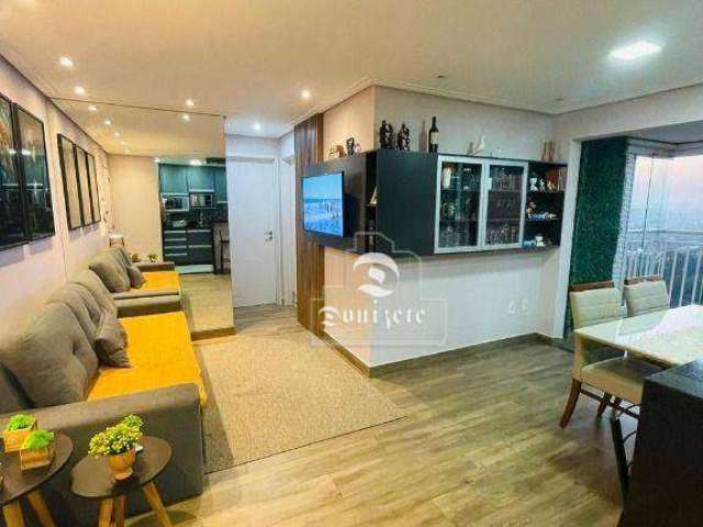 Apartamento com 2 dormitórios à venda, 70 m² por R$ 670.000,00 - Vila Valparaíso - Santo André/SP