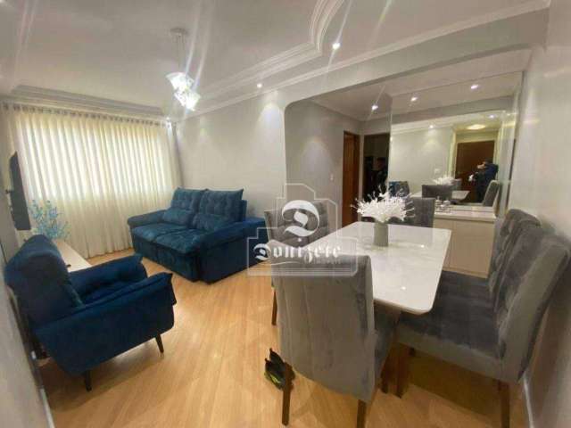 Apartamento com 2 dormitórios à venda, 60 m² por R$ 270.000,00 - Vila Tibiriçá - Santo André/SP