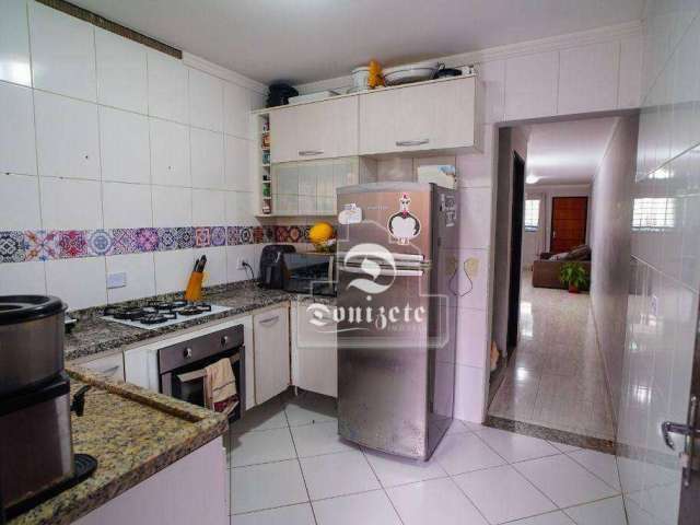 Sobrado com 3 dormitórios à venda, 111 m² por R$ 585.000,00 - Vila Valparaíso - Santo André/SP