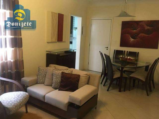 Apartamento com 2 dormitórios para alugar, 90 m² por R$ 2.655,00/mês - Vila Assunção - Santo André/SP