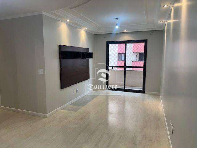 Apartamento com 3 dormitórios e 2 vagas  para alugar, 75 m²  - Vila Gilda - Santo André/SP