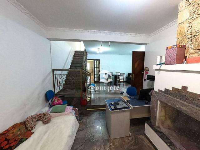 Sobrado com 3 dormitórios, 285 m² - venda por R$ 749.999,90 ou aluguel por R$ 4.150,00/mês - Vila Curuçá - Santo André/SP