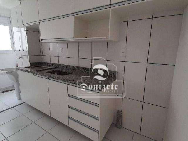 Apartamento com 2 dormitórios para alugar, 48 m² por R$ 2.545,00/mês - Parque Jaçatuba - Santo André/SP