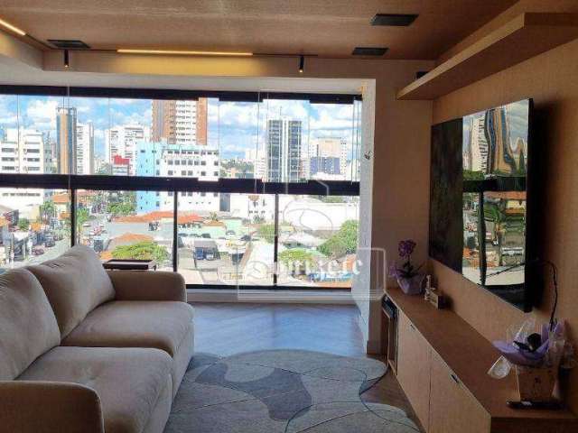 Apartamento com 3 dormitórios, 134 m² - venda por R$ 1.820.000,00 ou aluguel por R$ 10.935,13/mês - Jardim - Santo André/SP