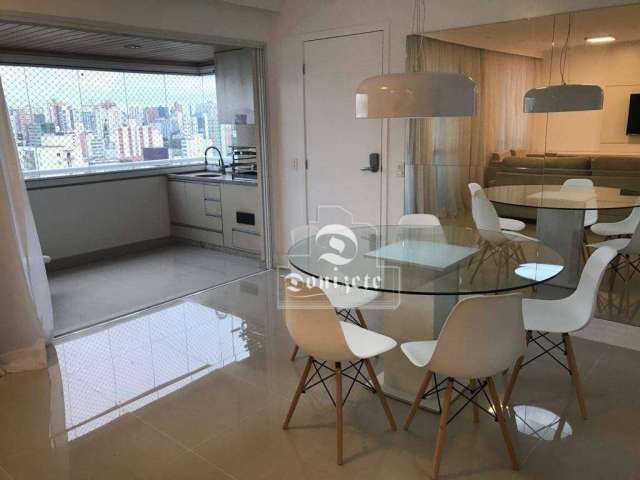 Apartamento com 3 dormitórios para alugar, 128 m² por R$ 7.080,00/mês - Centro - Santo André/SP