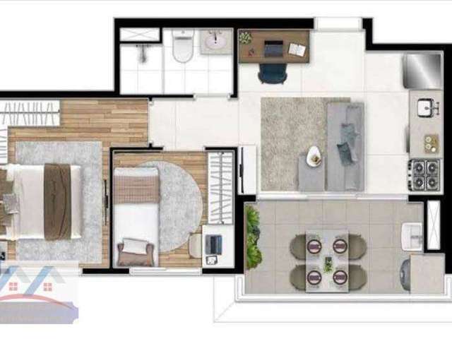 Apartamento com 2 dormitórios à venda, 42 m² por R$ 445.000,00 - Barra Funda - São Paulo/SP